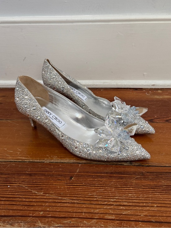 Jimmy Choo Shoes - Jimmy Choo "Cinderella" Allure Crystal Covered Pointy Toe Pumps Heels 9 / 39